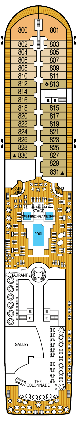 Seabourn Sojourn Deck Plans, Layouts, Pictures, Videos