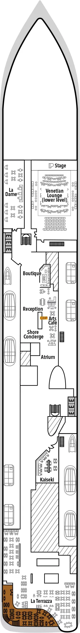 Silver Nova Deck 4 deck 4 plan | Cruisedeckplans.com