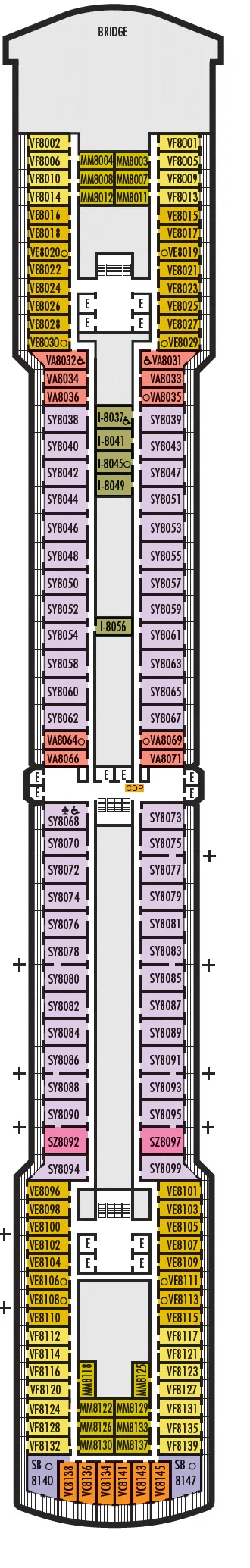 Holland America Line Nieuw Amsterdam Deck Plan