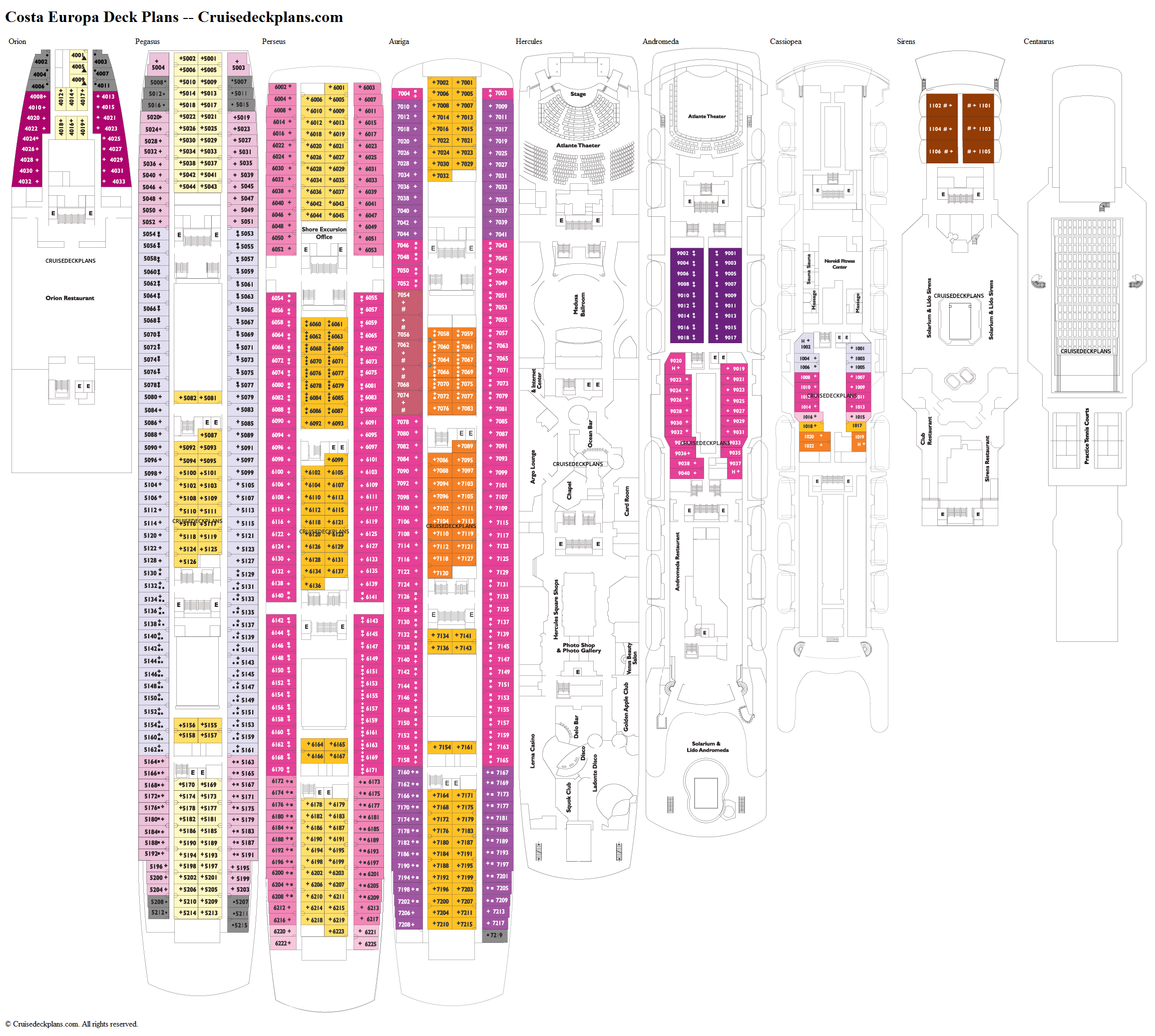 Msc World Europa Deck Plans