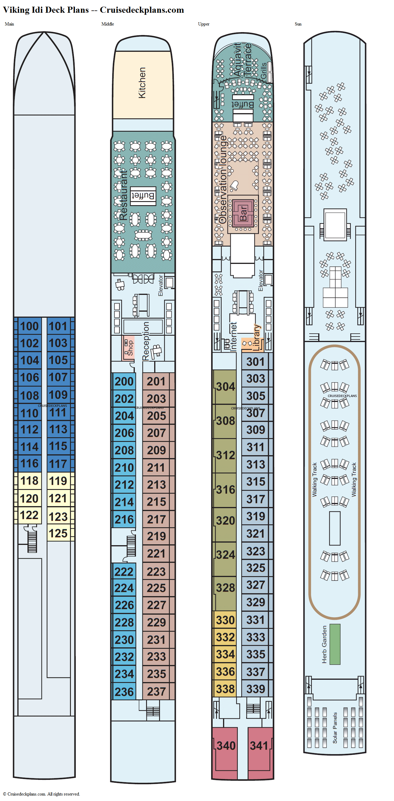 Viking Idi Middle Deck Plan Tour