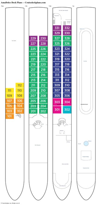 AmaDolce deck plans