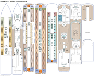 Azamara Onward deck plans