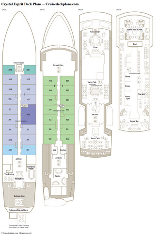 Crystal Esprit deck plans