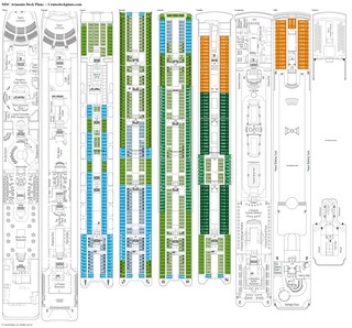 MSC Armonia deck plans