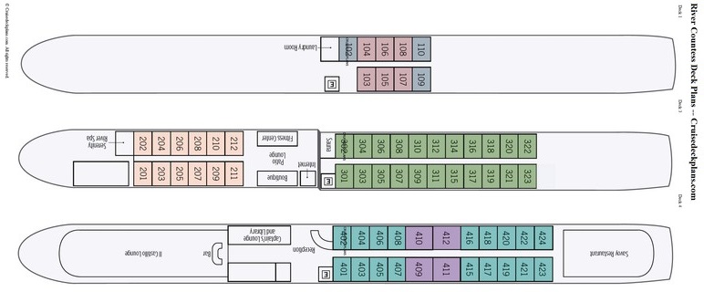 River Countess deck plans