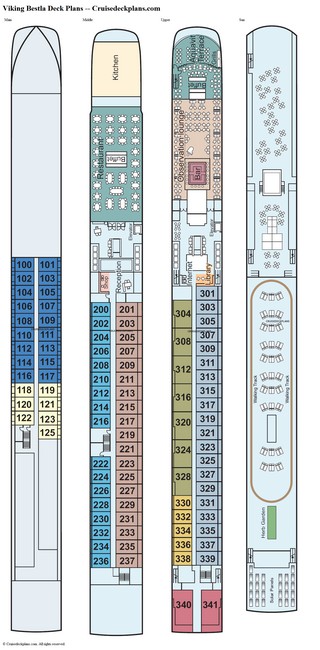 Viking Bestla deck plans