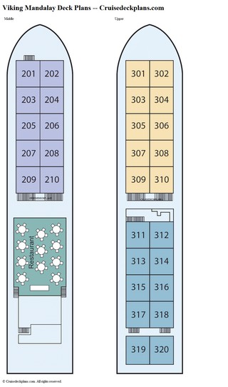 Viking Mandalay deck plans