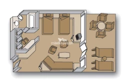 Amsterdam Deluxe Suite Layout