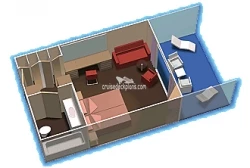 Celebrity Galaxy Sky Suite Layout