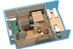 Coral Princess Suite Layout