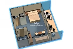 Costa Allegra Mini-Suite Layout