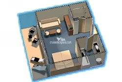 Costa Allegra Mini-Suite Layout