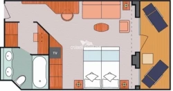 Costa Mediterranea Suite Layout