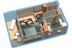 Costa Mediterranea Panorama Suite Layout