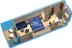 Costa neoRiviera Mini Suite Layout