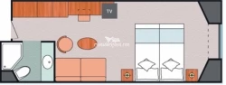 Costa Pacifica Oceanview Layout