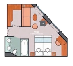 Costa Pacifica Mini-Suite Layout