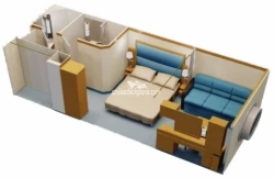 Disney Dream Deluxe Oceanview Layout