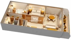 Concierge Bedroom Suite diagram