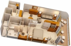 Disney Wonder One Bedroom Suite Layout