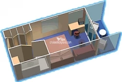 Legend of the Seas Deluxe Balcony Layout