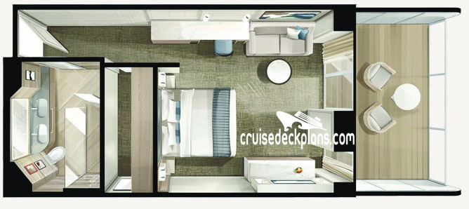 Seven Seas Prestige Concierge cabin floor plan Seven Seas Prestige Concierge cabin floor plan