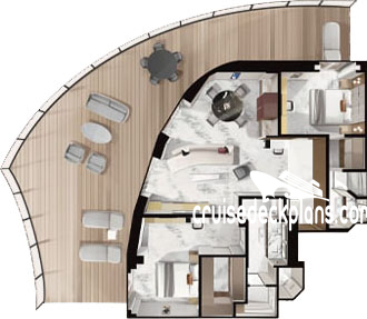 Seven Seas Prestige Prestige cabin floor plan Seven Seas Prestige Prestige cabin floor plan