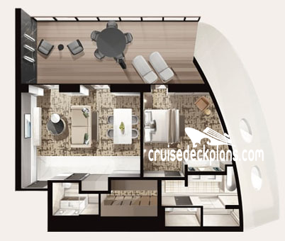 Seven Seas Prestige Grand cabin floor plan Seven Seas Prestige Grand cabin floor plan