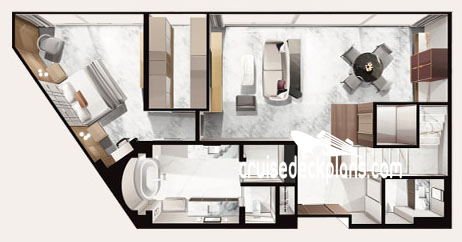 Seven Seas Prestige Skyview cabin floor plan Seven Seas Prestige Skyview cabin floor plan