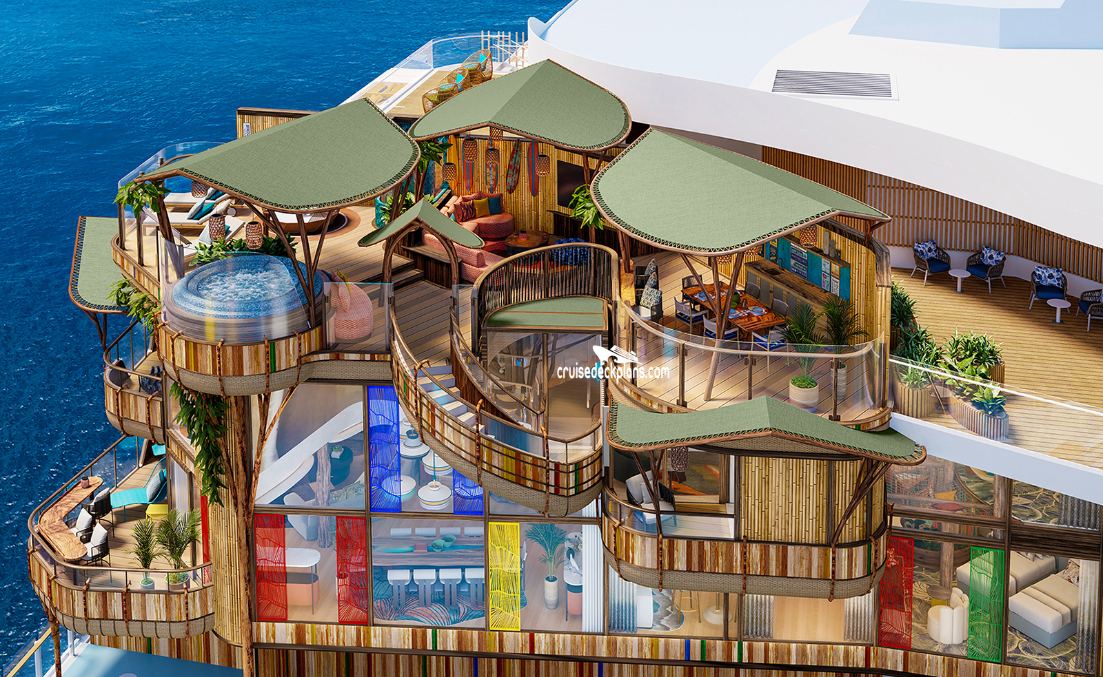 Hero of the Seas Treehouse cabin floor plan Hero of the Seas Treehouse cabin floor plan