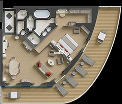Silver Spirit Grand Suite Layout