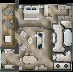 Silver Spirit Owner Suite Layout