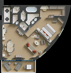 Silver Spirit Royal Suite Layout