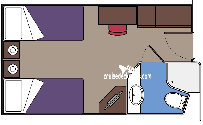 MSC Musica Interior cabin floor plan MSC Musica Interior cabin floor plan