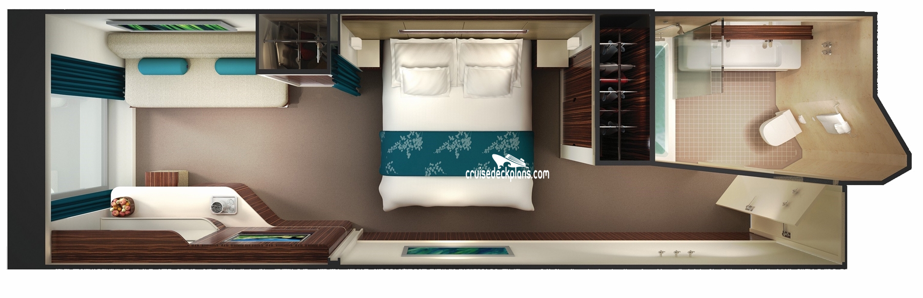 Norwegian Breakaway Family-Oceanview cabin floor plan Norwegian Breakaway Family-Oceanview cabin floor plan