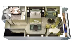Oceania Marina Penthouse Suite Layout