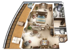 Oceania Riviera Vista Suite Layout