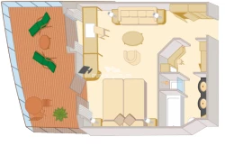 Queen Victoria Queens Suite Layout