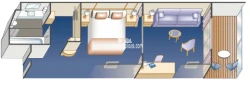 Discovery Princess Mini-Suite Layout