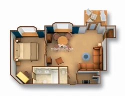 Seabourn Pride Owner Suite Layout