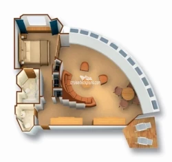 Seabourn Pride Owner Suite Layout