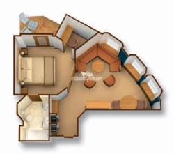 Seabourn Pride Classic Suite Layout