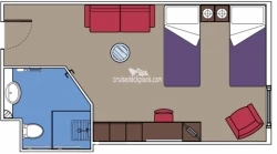 MSC Preziosa Oceanview Layout