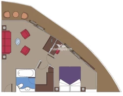 MSC Splendida Yacht Club Suite Layout