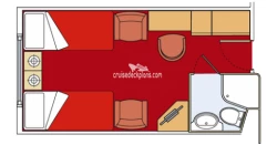 MSC Splendida Oceanview Layout