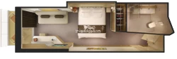 Norwegian Getaway Mini-Suite Layout