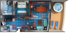 Norwegian Sky Owners Suite Layout