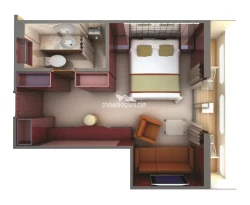 Silver Galapagos Veranda Suite Layout