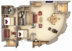 Silver Wind Royal Suite Layout